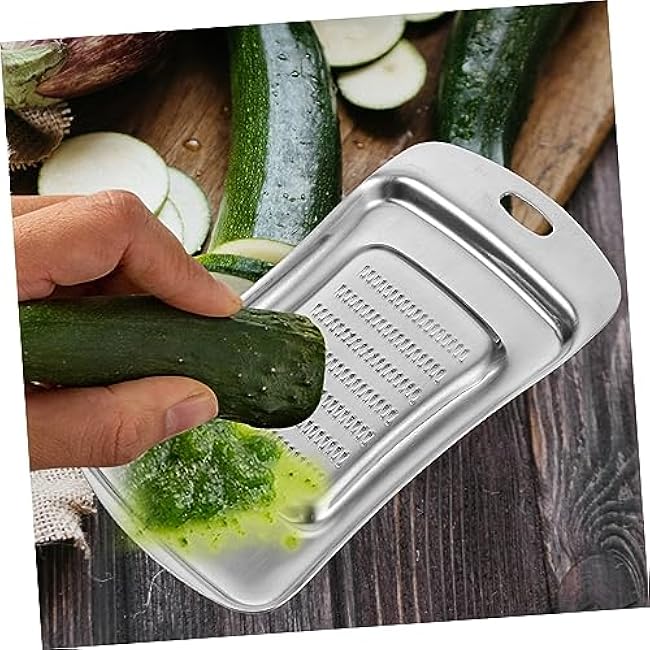 Amosfun 2Pcs Stainless Steel Ginger Grinders Wear Resistant and Sturdy Food Mashing Tools for Complementary Foods and Home Seasoning Easy to Clean and Compact Design