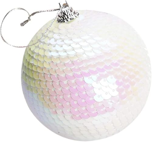 Juego de adornos de bolas de Navidad de plástico inastillables de 3.14 pulgadas, bolas de bolas de Navidad con purpurina, adornos para árbol de