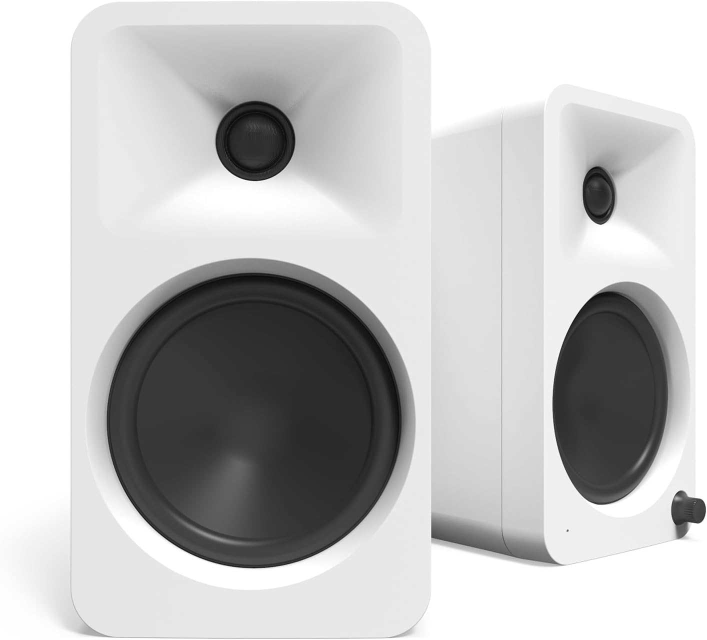 ORA4 140W Powered Reference Speakers with Bluetooth 5.0 and USB-C Input | 4” Woofers with Deep Bass Extension | Bi-Amplified | 80 Hz Automatic Crossover | Reference Quality Sound | Pair | White