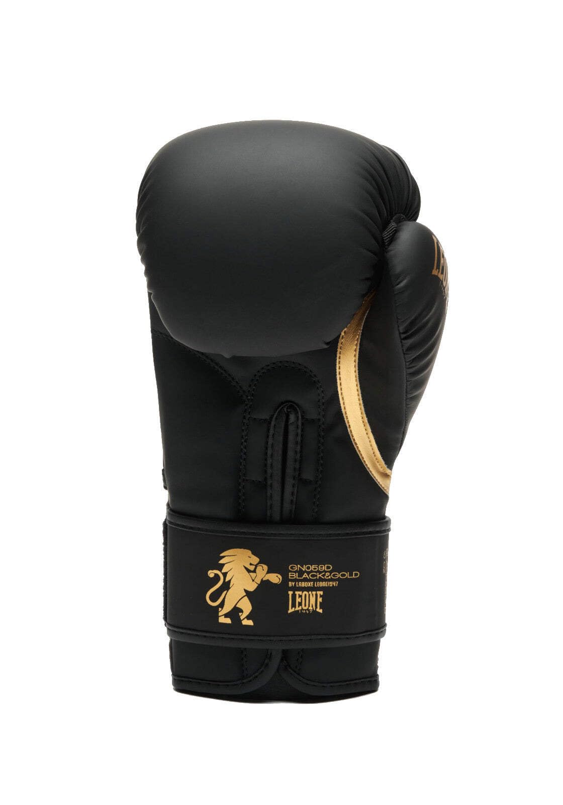Leone 1947 Boxhandschuhe Schwarz/Gold - Boxhandschuhe für Boxen Kickboxen Sparring Muay Thai