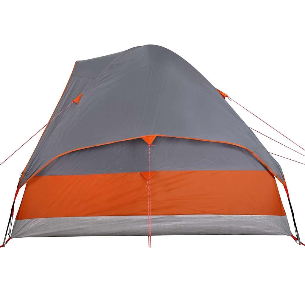 Genérico Tienda de campaña iglú para 4 Personas Impermeable Gris Naranja,Deportes,Actividades al Aire Libre,Camping y Senderismo,Tiendas de campaña-94779
