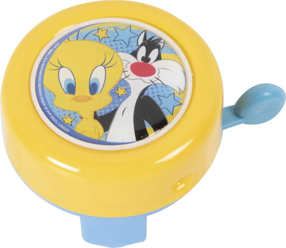 Bell cycle child girl Looney Tunes metal Titti Silvestro blue yellow bike