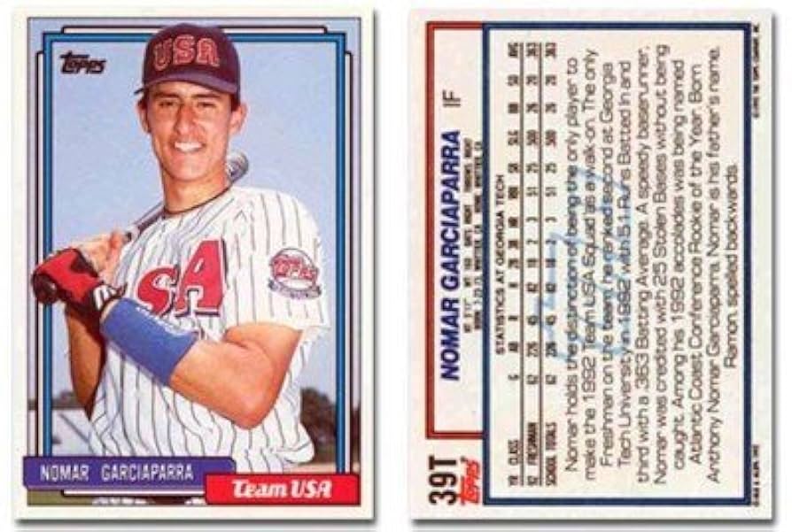 メジャーリーグ カード NOMAR GARCIAPARRA Amazon.com: 1992 Topps Traded Nomar Garciaparra Olympic