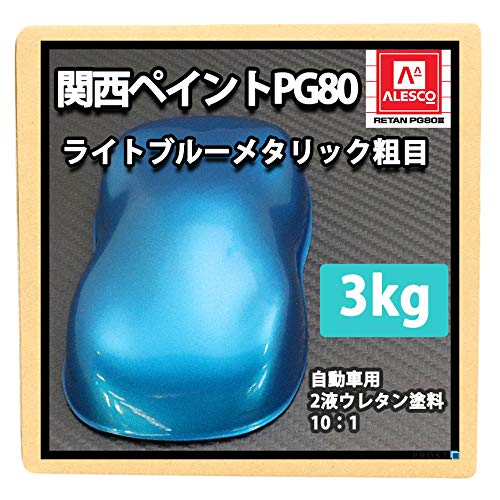 Amazon | 関西ペイントPG80 ライトブルーメタリック（粗目） 3kg