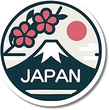 JAPAN Simple Sticker Japan Cherry Blossom Mt. Fuji Wave Japan Cherry Blossom