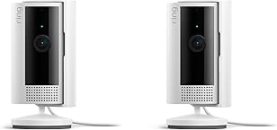 Introducing Ring Indoor Camera (2nd Gen) by Amazon | Plug-in indoor Security Camera | 1080p HD Video, Privacy Cover, Wi-Fi, DIY alternative to a CCTV system | 2 Cameras