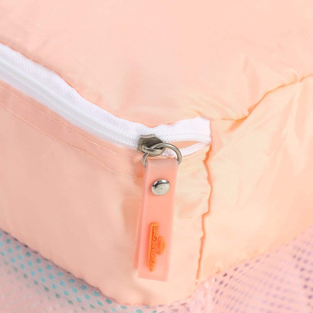 Travel Home StoragePacking Cubes 5 sztuk Organizer bagażu podróżnego Zestaw kostek podróżnych Bagaż podróżny Walizka do przechowywania Zestaw torebek Ubrania Bielizna Pakowanie Organizator Etui Torba