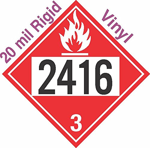 GC Labels-R309c2416, Flammable Class 3 UN2416 20mil Rigid Vinyl DOT ...