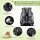 ALLSOPETS Haustier Hunde Rucksäcke Tragbar Transport Rucksack Reisen Tragetasche für Haustiere Reisen Atmungsaktive Tagesrucksack für Große Katzen Kleine Hunde (Dunkelgrau)