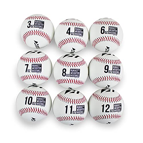 Rukket Weighted Pitching Baseballs, Progression Throwing Balls for