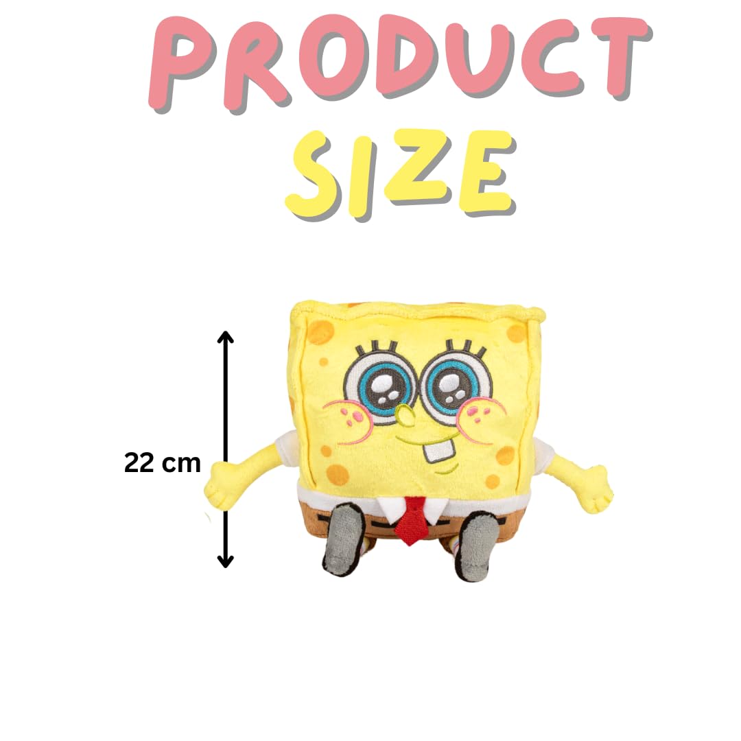 PLAY BY PLAY Spongebob Squarepants Plush Toy 22 cm - Variants Spongebob, Patrick & Gary - Cuddly Toy - Ref 760025631 (Spongebob) - Image 2