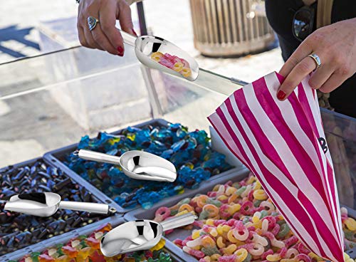 TEAMFAR Eisschaufel 4er-Set, Edelstahl Mini Futterschaufel Mehlschaufel Abwiegeschaufel für Bar, Küchen, Büfett, Party, Hochwertige & Spülmaschinengeeignet - 3 Unzen - Image 6