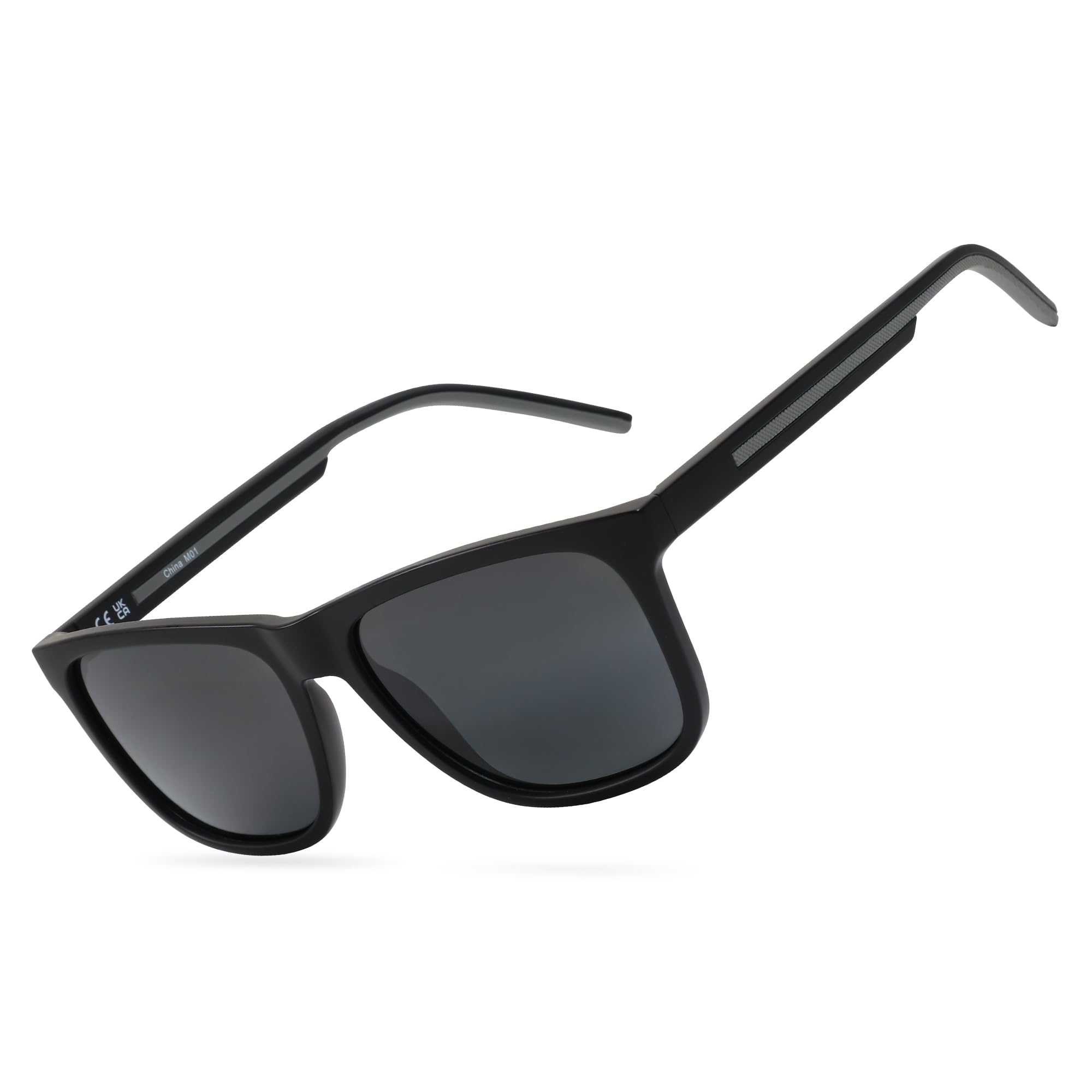 ZENOTTIC Polarisierte Sonnenbrillen Herren Leichter TR90 Rahmen Quadratische Herrensonnenbrillen UV400 Schutz