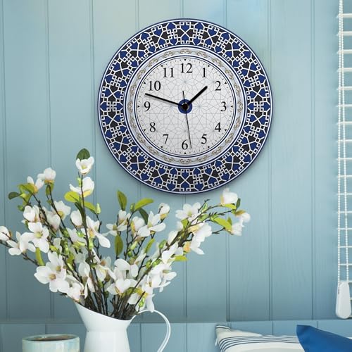 Reloj de pared redondo IRI-GIRI 12 pulgadas acrílico silencioso miniatura 2