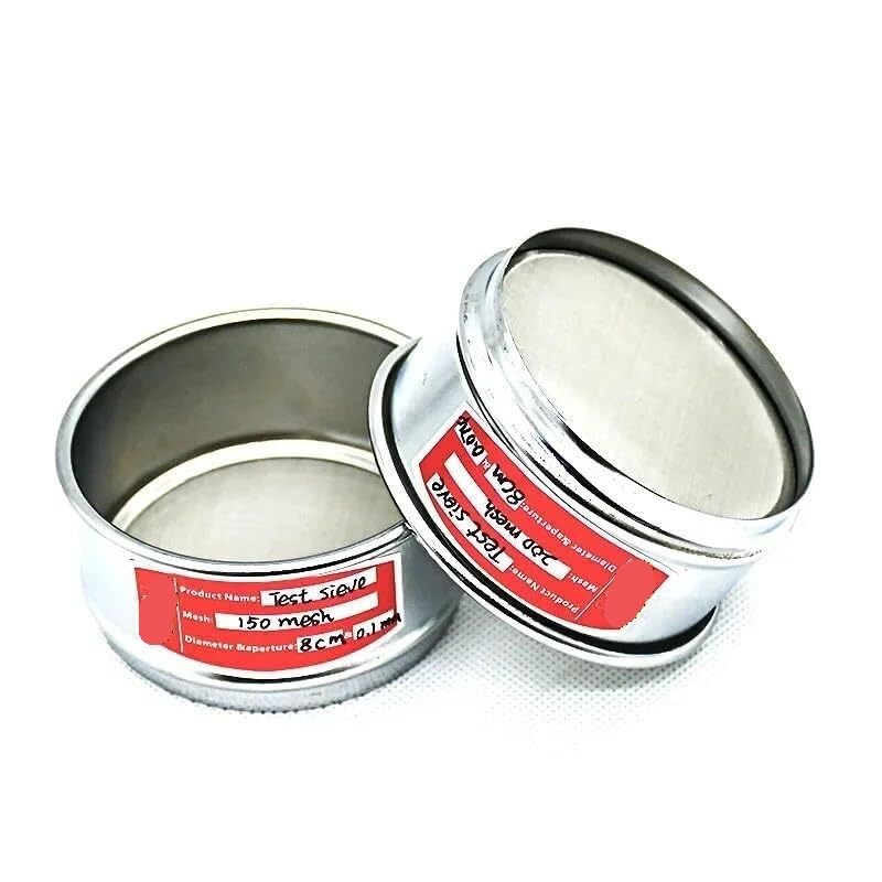 Sito laboratoryjne ze stali nierdzewnej 304 o średnicy 8 cm, o średnicy 12–200 oczek, 1 szt.(18 mesh)