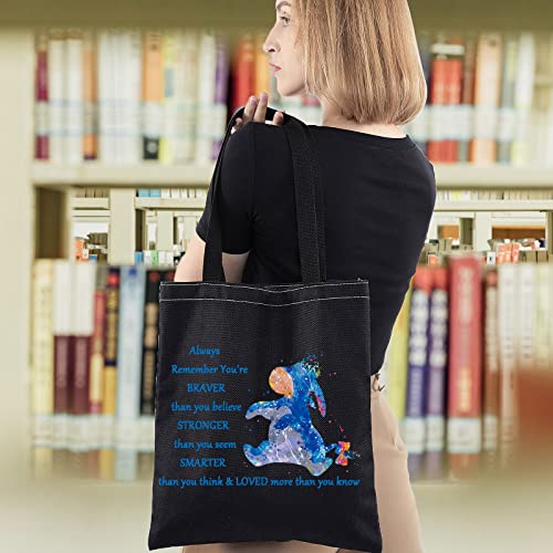 WZMPA Cartoon Cosmetic Makeup Bag Movie Fans Gift You are Braver Stronger Smarter Than You Think Makeup Zipper Pouch Bag for Women Girls(Always Eey TG BL) - Image 3