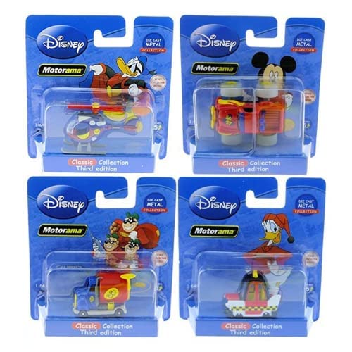 Official Diecast 1:64 Metal Classic Collection Third Edition - Motorama All 4 - Helicopter, Monster Truck, BB Lorry & Taxi