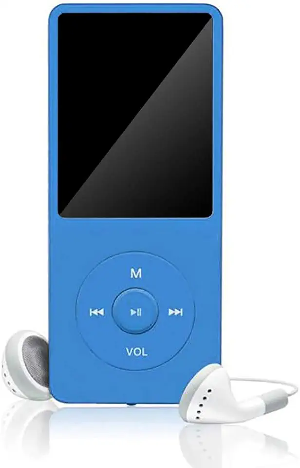 Honorall Leitor MP3 / MP4 Leitor de música de 64 GB Leitor de música MP3 portátil com ecrã de 1,8" com rádio FM Voice Recorde para crianças e adultos