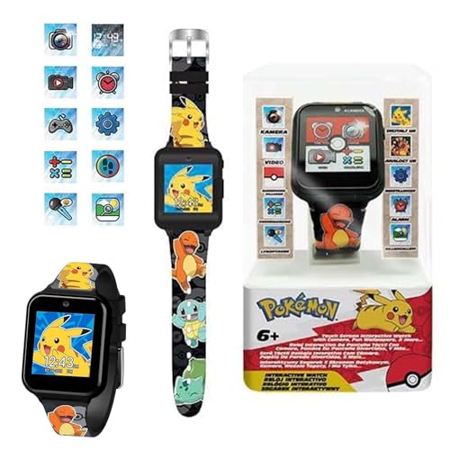 SRV Hub 22cm Pokemon Digital Smart Watch for Kids - Fun and Educational Timepiece with Interactive Games and Camera Video Flashlight Music for Childrens Learning and Playtime for 6-12 Years