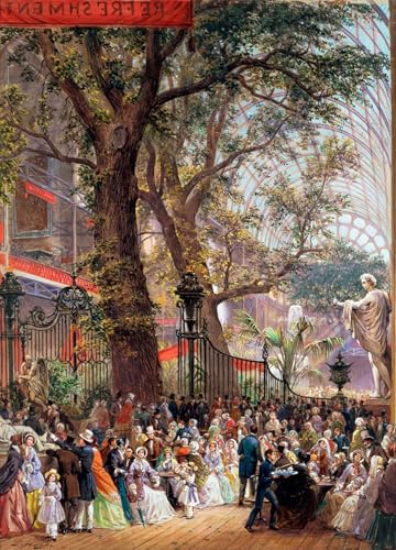 Affiche Toile Grand intérieur d'exposition par Louis Haghe Art Portrait Décor Décoration Mural