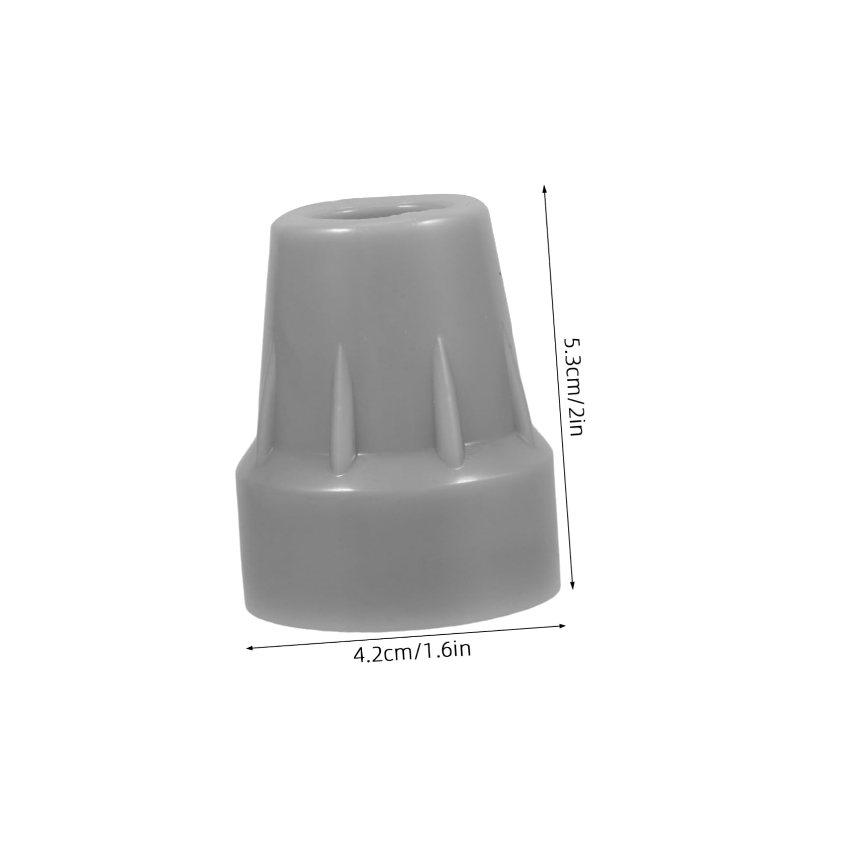 SHERCHPRY Replacement Cane Tips Non-Slip Walking Stick Attachments for Stability Safety