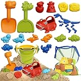 【Vielseitigkeit】Seine eigenen Dinosaurier-Fossilien im Sand zu erschaffen. Das Sandspielzeugset ein fantastisches Geschenk für Kinder ist, die gerne im Sand spielen. Es bietet eine Vielzahl von Optionen, die alle miteinander kombiniert werden können. Es fördert die Kreativität und Phantasie der Kinder und ist ideal für stundenlanges Spielen im Sandkasten oder am Strand. Was für kleinere als auch ältere Kinder und es nimmt nicht all zu viel Platz ein.