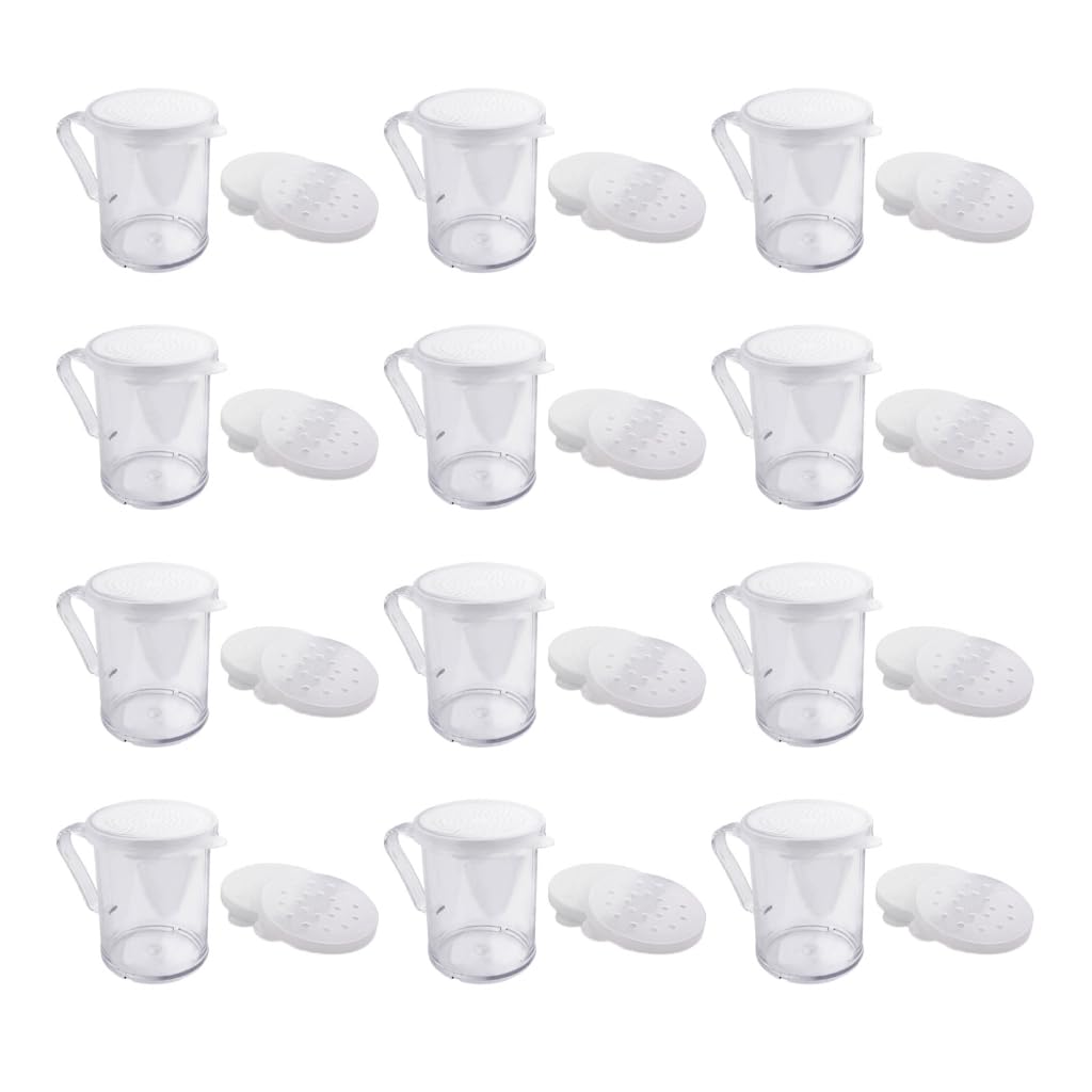 12-teiliges Zuckermehl-Zimtstreuer-Set, Gewürz-Staubwedel mit Griff, Küchenwerkzeug
