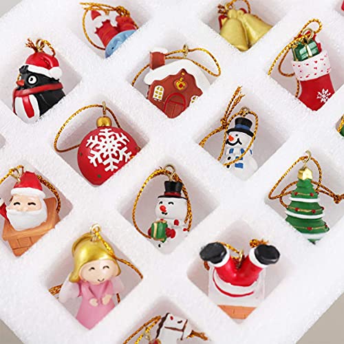Ornamentos de pendurar para árvore de Natal Garneck, calendário de contagem regressiva de Natal 2020