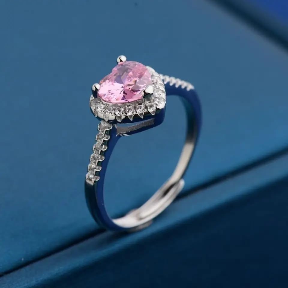 Anime SM Sailor Serenity Pink Gemstone Crystal Diamond Wedding Ring Lover Heart Shape Usagi Cosplay Engagement Ring Moon Gift4