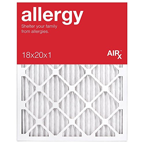 AIRx Filters Allergy MERV 11 AC Furnace Pleated Air Filter Replacement Box of 6, 18x20x1 Air Filter / 18x20x1 furnace filter Made in the USA