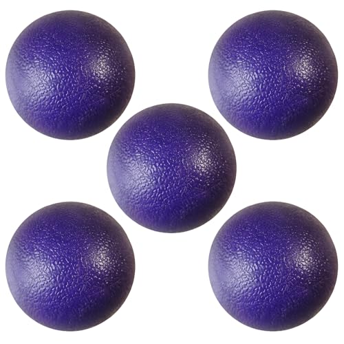 BOSHIZL Hard Premium Mini Hockey Balls - Perfect for Indoor & Outdoor Hockey Training and Games ?Purple Set of 5?