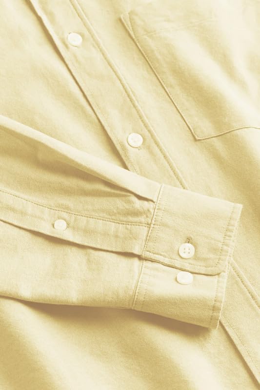 Image of BE ACTIVE Men's Oxford Cotton Lycra Casual Shirt || Men Stylish Shirt || Full Sleeves || Simple Shirt for Men || Timeless Style & Comfort