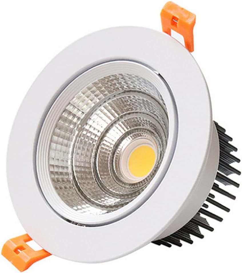 3-6 Inch Adjustable Eyeball Gimbal LED Recessed Ceiling Lighting 3-30W High Brightness Downlight Wafer Light 3000K/4000K/6000K Selectable Spotlights