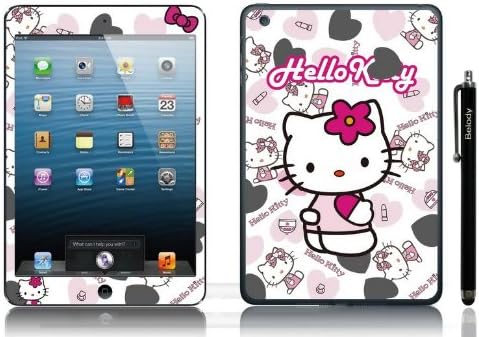 Belody (TM) Fashional Hello Kitty Cat Screen Protector Full Body Shiny Decal Colorful Vinyl Sticker for Ipad Mini