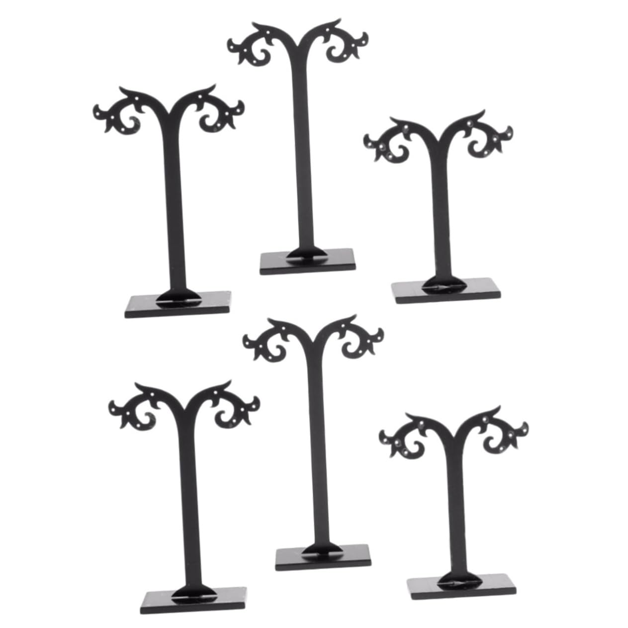 TOPBATHY 4pezzi Espositore T-Shaped Acrilico Trasparente per Gioielli da Organizer Elegante per Orecchini Bracciali e Collane per Regali e Occasioni Speciali