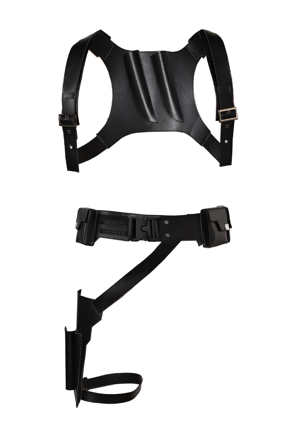 Yulefly Bucky Cosplay Costume Accessory Soldier Belt Carnival Costume Men's Weapon Belt Halloween L