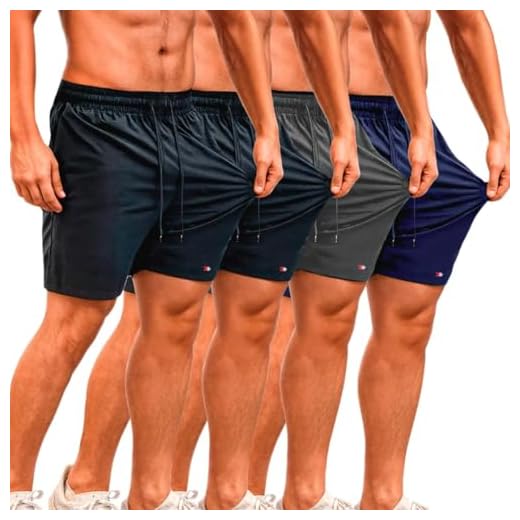 Kit 4 Bermuda Shorts Tactel Sandrini Elastano Academia Praia (BR, Alfa, M, Regular, Regular, Sortidos)