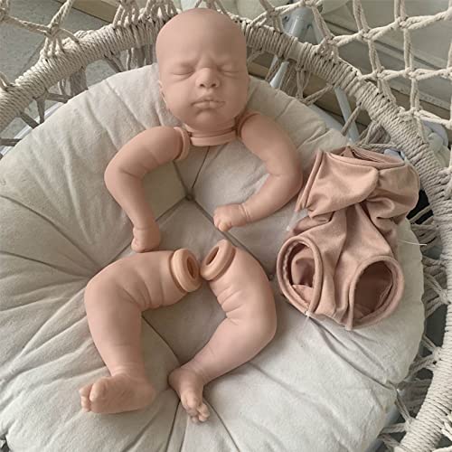 Pocoiau Kit De Muñeco Realista De 21 Pulgadas Juguete para Bebé Vinilo Suave Hecho a Mano Realista con Cuerpo En para Niños Y Niñas Piezas De para Muñecas Kit De Bebé De Vinilo