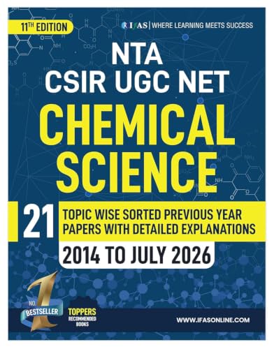 Image of CSIR NET Chemical Science Book 2026 | 21 Topicwise Previous Year Solved Papers (2014 to July 2026) with Detailed Solutions | Topicwise CSIR NET Chemistry PYQ Book | IFAS Publications
