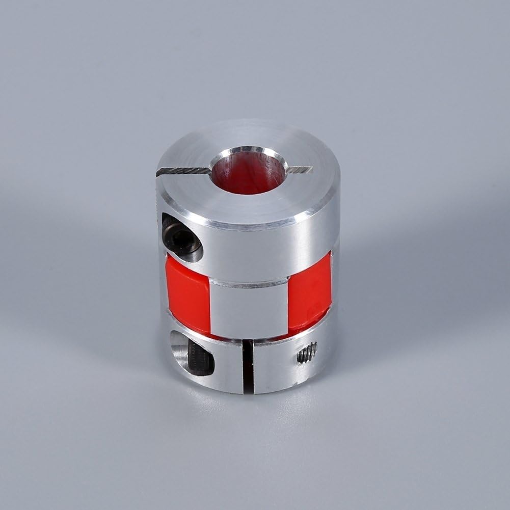 Acoplamiento de eje de mordaza de abrazadera, conector de acoplador de eje, 1 pieza de junta de acoplador flexible de aluminio de 12 mm a 38 mm de diámetro, L90xD65mm Acoplamiento de eje de mordaza de