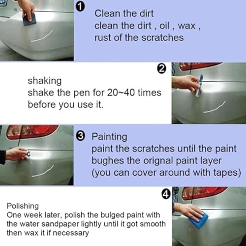 Image of Car Scratch Remover Touch Up Paint Pen Automotive Car Paint Pen 2 In 1 Car Paint Scratch Repair for Deep Scratches Special-Purpose Car Paint