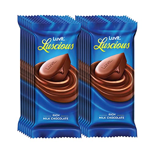 Image of LuvIt. Luscious Milk Delectable Chocolate Multipack, 100% Delicious, Pack Of 15-36Gm Each