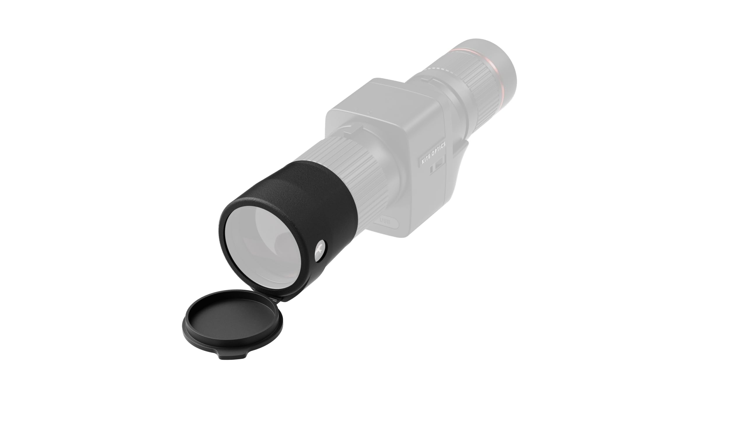 Kite Optics Silicone Jacket for APC 60 Stabilized Spotting Scope, Lens Cover (Full Black)