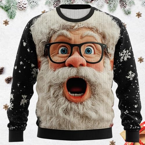 Sweat Homme Pull Coton Manches Longues Chaud Casual Hiver A62