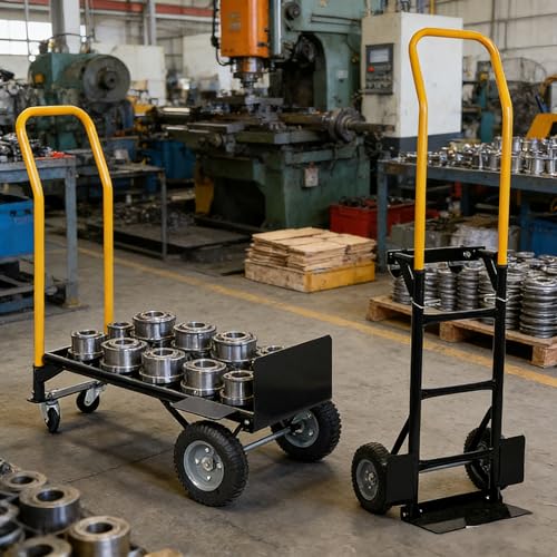 Carretilla de mano con ruedas giratorias y capacidad 330 lb miniatura 6