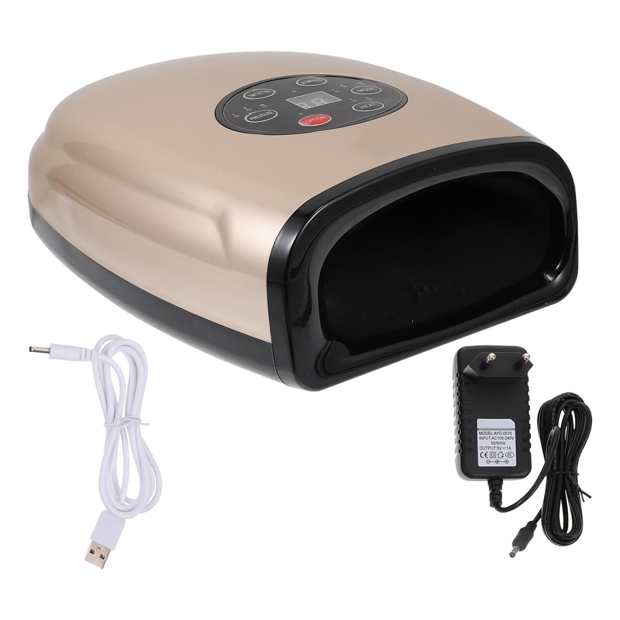 VILLCASE Elektrisches Handgelenkmassagegerät 6w 2200mah Kunststoff Tragbar und Leicht mit 3 Stufen und 3 Massagearten Einfach zu Bedienen Geeignet für Menschen Jeden Alters zur Finger