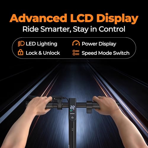 Image of Foldable Electric Scooter for Adults, 350W /500W Motor, Up to 22 MPH, 8.5 inch /10 inch /14 inch Tires, 15‑31 Miles Range, Dual Brakes E Scooter with Seat & Bag