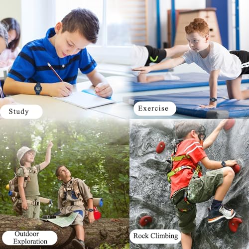 Image of Kids Watch Digital for Boys-Waterproof Kids Sports Watch with Light, Alarm&Snooze,Stopwatch Military Design Silicone Band Gift for Birthdays,Christmas Outdoor Activities(8+ Years)