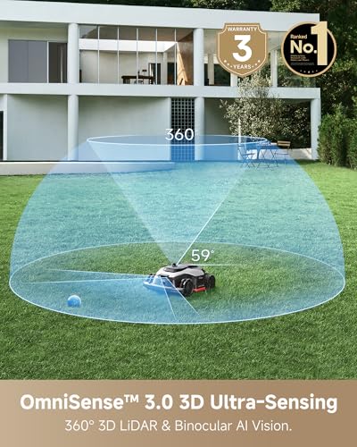 Image of DREAME LiDAR Robot Lawn Mower A3 AWD Pro 3500 +Garage+Blade Set