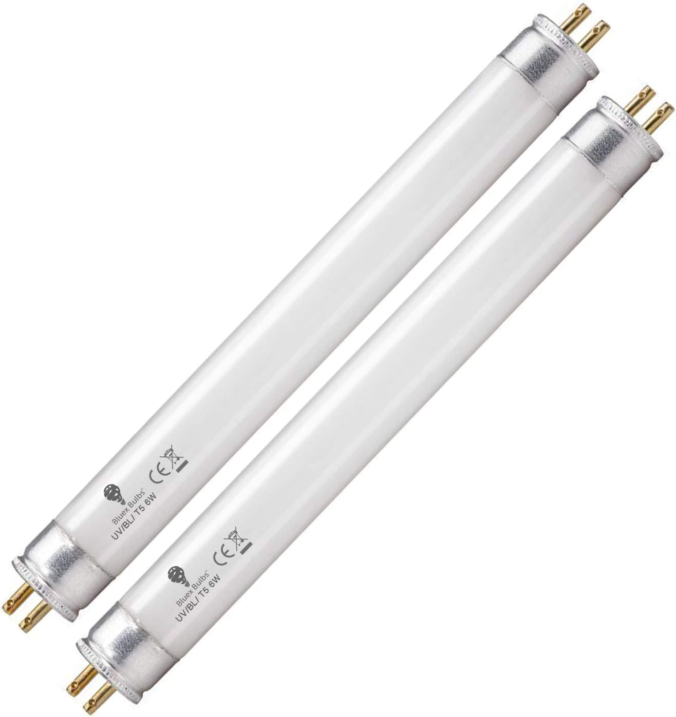 2 Pack 6 Watt Replacement Bulbs F6T5/BL Fluorescent Tube G5 Base 9 inch Full Length Replacement for DT2000XL and DT2000XLP and DT3012